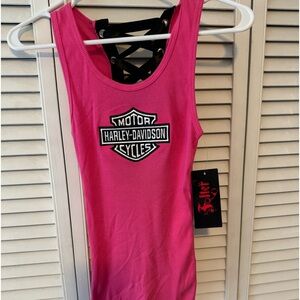 Pink Harley tank top
